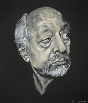 Karl Dall, Hamburg your faces, acrylic on canvas 60 x 70 cm |  Carlo Bchner